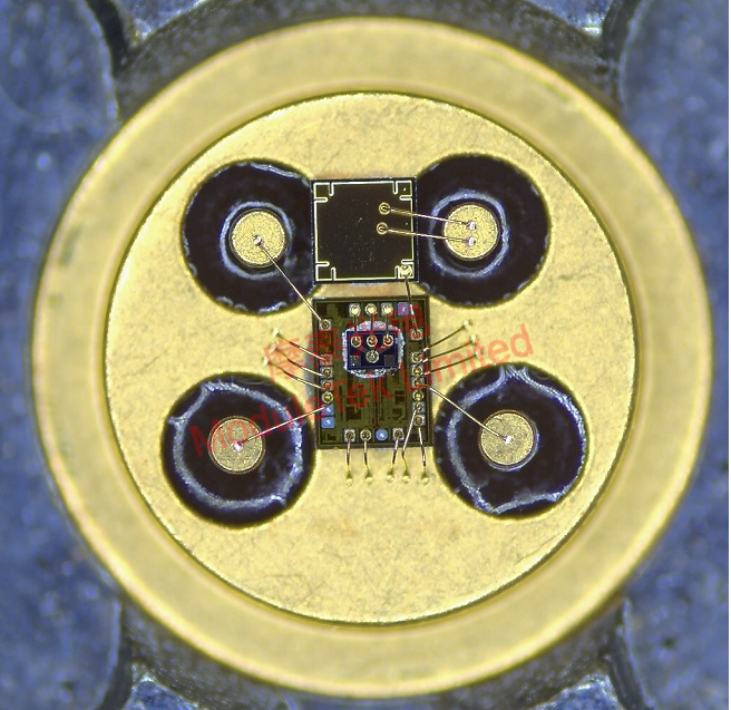 Schematic diagram of TO-CAN internal gold wire ball soldering