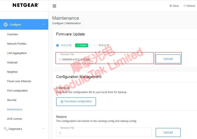 Select system for uploading
