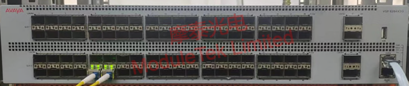 Schematic diagram of the optical module accessing the switch