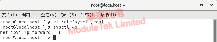 Execute the command to take effect