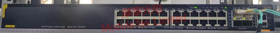 Schematic diagram of optical module accessing the switch