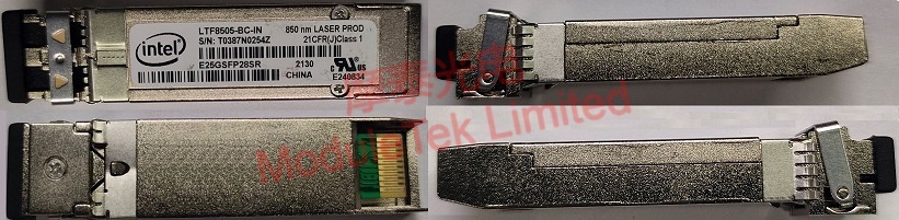 INTEL E25GSFP28SR Optical Module Physical Drawing