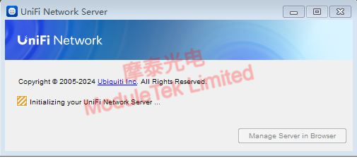 Opening the UniFi Software
