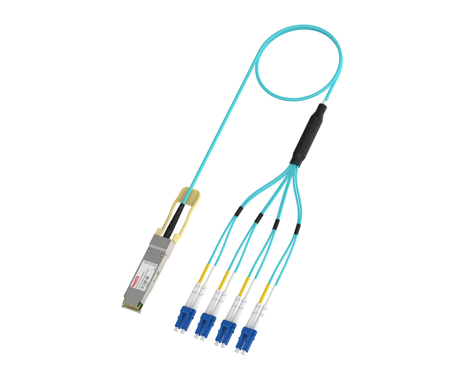 40G Active Breakout AOC, QSFP to 4×DLC