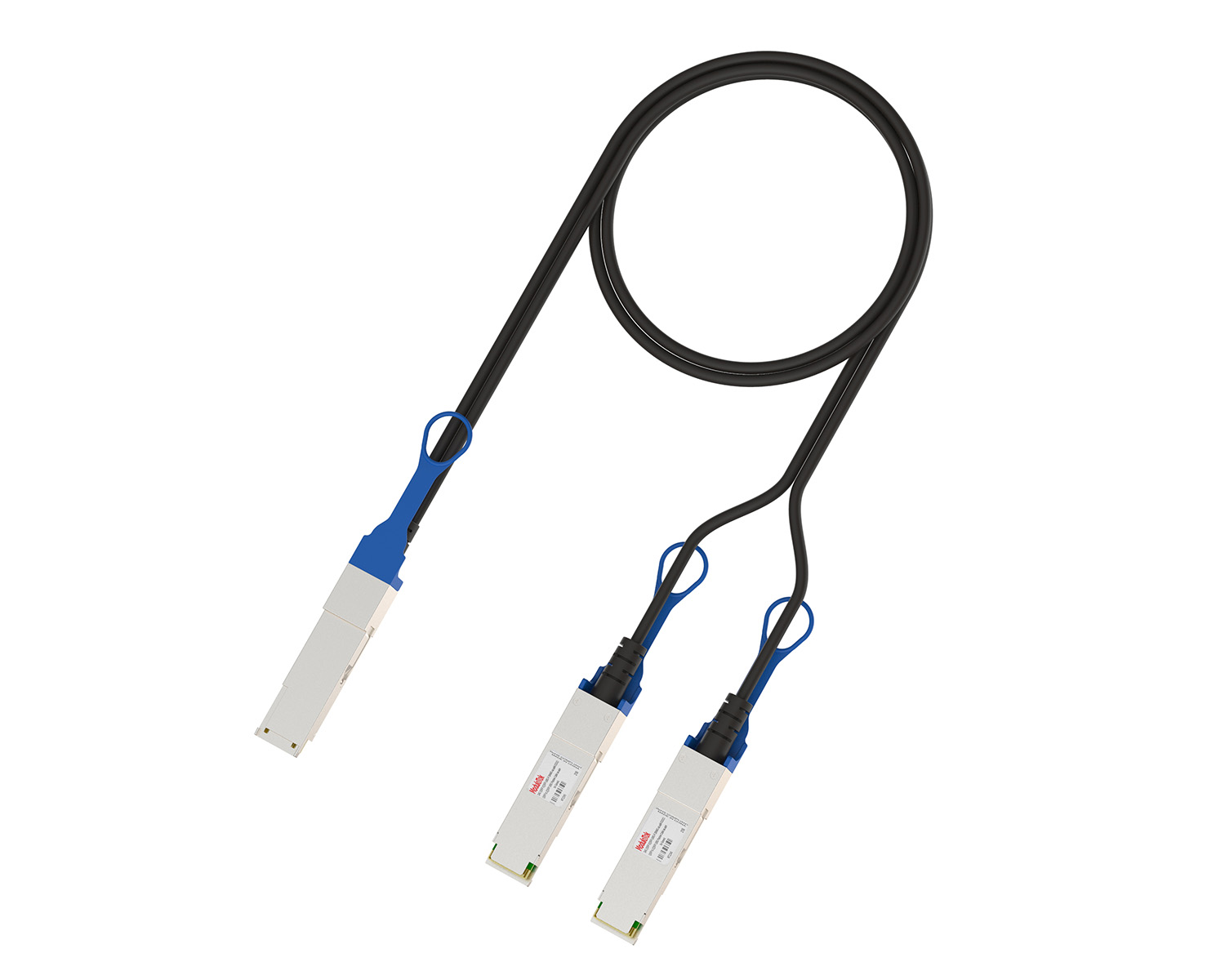 100G Passive Breakout DAC, QSFP to 2×QSFP